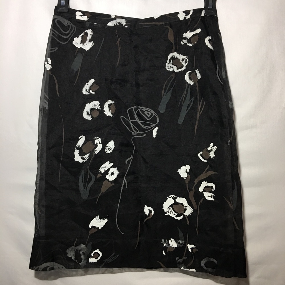 BCBGMaxAzria Collection 100% Silk Skirt
